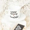 Filiżanka Good Morning Beautiful – ręcznie zdobiona porcelana Kika Handmade