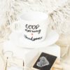 Filiżanka Good Morning Handsome – ręcznie zdobiona porcelana Kika Handmade