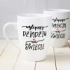 Kubek Najlepszy Dziadziu na Świecie – ręcznie zdobiona porcelana Kika Handmade