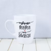 Kubek Najlepsza Mama na świecie – ręcznie zdobiona porcelana Kika Handmade