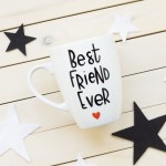 Kubek Best Friend Ever – ręcznie zdobiona porcelana Kika Handmade