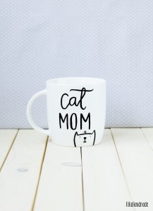 Kubek ręcznie malowany Cat Mom