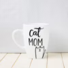 Kubek Cat Mom – ręcznie zdobiona porcelana Kika Handmade