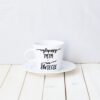 Filiżanka Najlepszy Tata – ręcznie zdobiona porcelana Kika Handmade