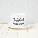 Filiżanka Inspirator – ręcznie zdobiona porcelana Kika Handmade