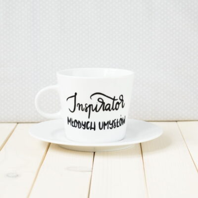 Filiżanka Inspirator – ręcznie zdobiona porcelana Kika Handmade
