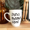 Kubek Żona. Mama. Szef. – ręcznie zdobiona porcelana Kika Handmade
