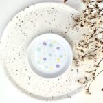 Spodek na torebkę herbaty, drobiazgi KWIATKI – ręcznie zdobiona porcelana Kika Handmade