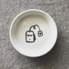Spodek na torebkę herbaty Teabag – ręcznie zdobiona porcelana Kika Handmade