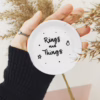 Spodek na biżuterię Rings – ręcznie zdobiona porcelana Kika Handmade