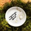 Spodek na biżuterię Najpiękniejszą biżuterią jest … – ręcznie zdobiona porcelana Kika Handmade