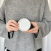 Mały talerzyk na biżuterię/obrączki/torebkę herbaty z Twoim napisem – ręcznie zdobiona porcelana Kika Handmade
