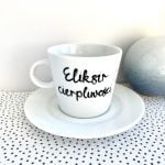Filiżanka Eliksir cierpliwości – ręcznie zdobiona porcelana Kika Handmade