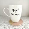 Kubek Moje. Nie rusz! – ręcznie zdobiona porcelana Kika Handmade