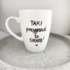 Kubek Taki przyjaciel to skarb – ręcznie zdobiona porcelana Kika Handmade