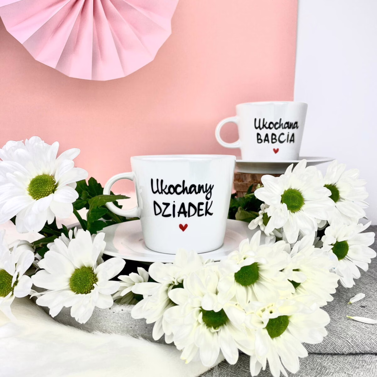 Filiżanka Ukochany Dziadek – ręcznie zdobiona porcelana Kika Handmade