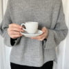 Filiżanka espresso 80 ml z Twoim napisem – ręcznie zdobiona porcelana Kika Handmade