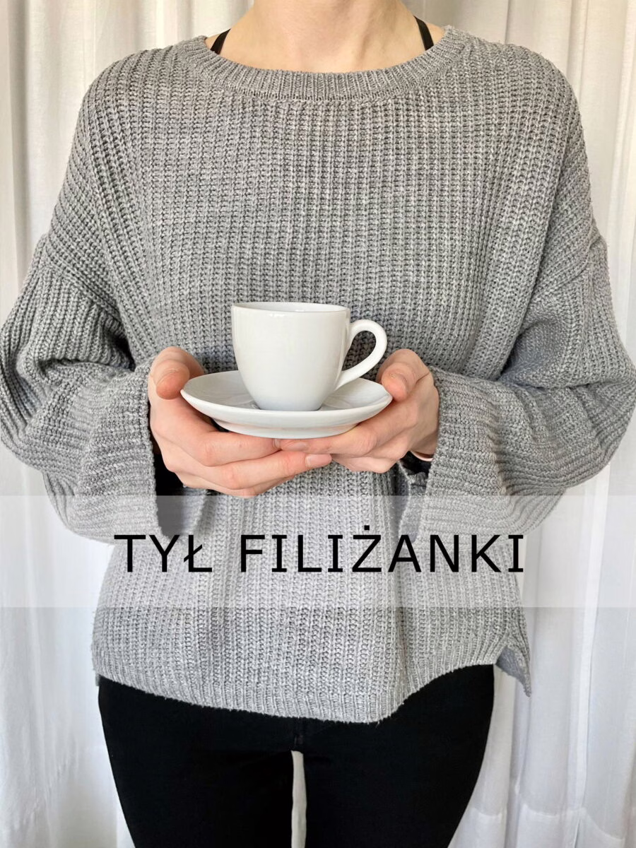 Filiżanka espresso 80 ml z Twoim napisem – ręcznie zdobiona porcelana Kika Handmade