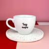 Kubek 500 ml z Twoim napisem – ręcznie zdobiona porcelana Kika Handmade