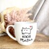 Kubek Kocia Matka 300 ml – ręcznie zdobiona porcelana Kika Handmade