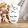 Zestaw kubków Świadek i Świadkowa 300 ml – ręcznie zdobiona porcelana Kika Handmade