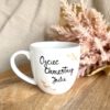 Kubek Ojciec Chrzestny 300 ml – ręcznie zdobiona porcelana Kika Handmade