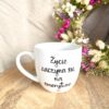 Kubek Życie zaczyna się na emeryturze 300 ml – ręcznie zdobiona porcelana Kika Handmade