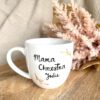 Kubek Mama Chrzestna 300 ml – ręcznie zdobiona porcelana Kika Handmade