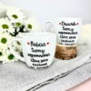 Kubek Babcia tworzy wspomnienia 300 ml – ręcznie zdobiona porcelana Kika Handmade