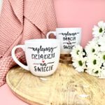 Kubek Najlepszy Dziadziu na Świecie 300 ml – ręcznie zdobiona porcelana Kika Handmade
