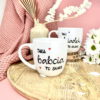 Kubek Taka Babcia to skarb 300 ml – ręcznie zdobiona porcelana Kika Handmade