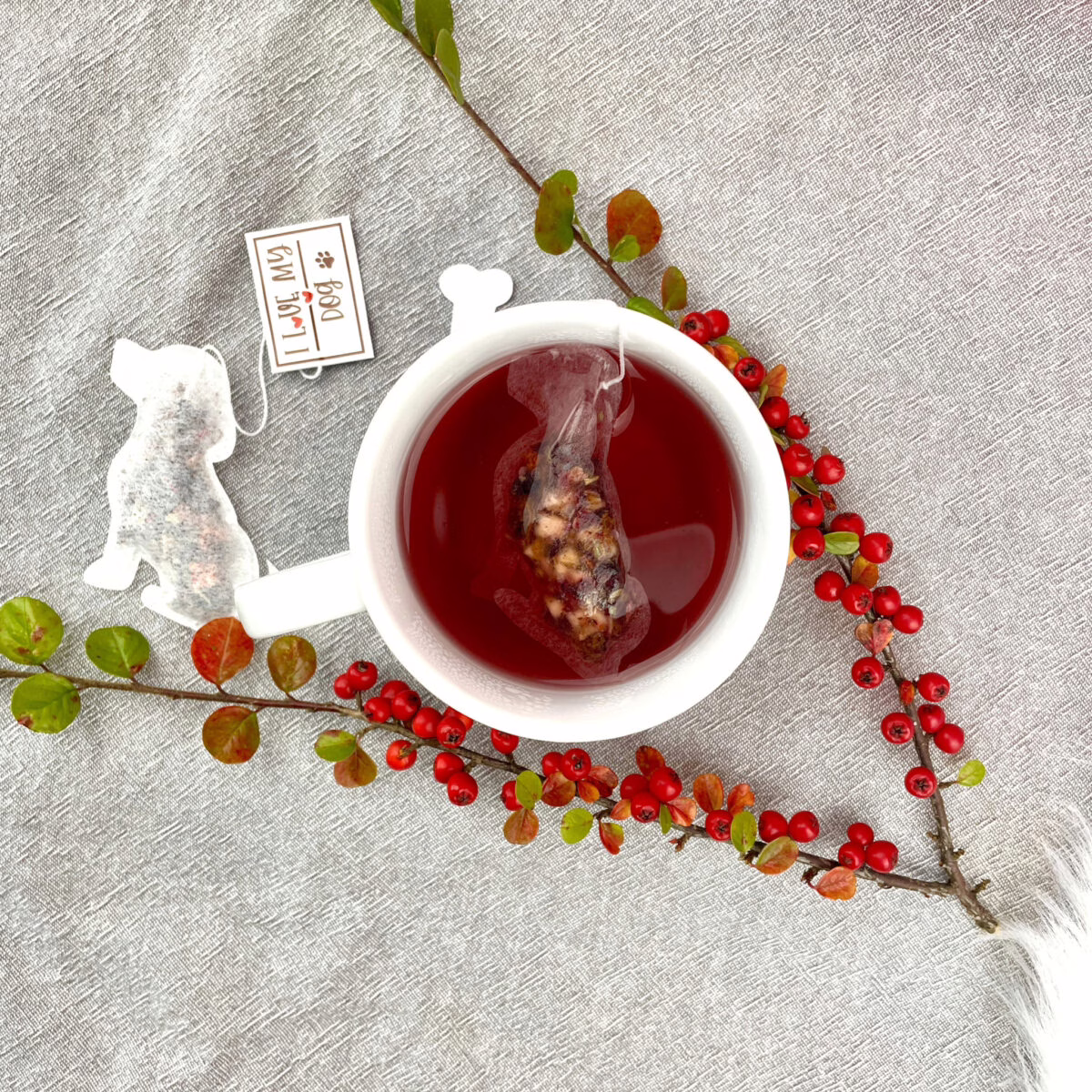 Herbata w kształcie psa – ręcznie zdobiona porcelana Kika Handmade Herbata w kształcie psa – ręcznie zdobiona porcelana Kika Handmade