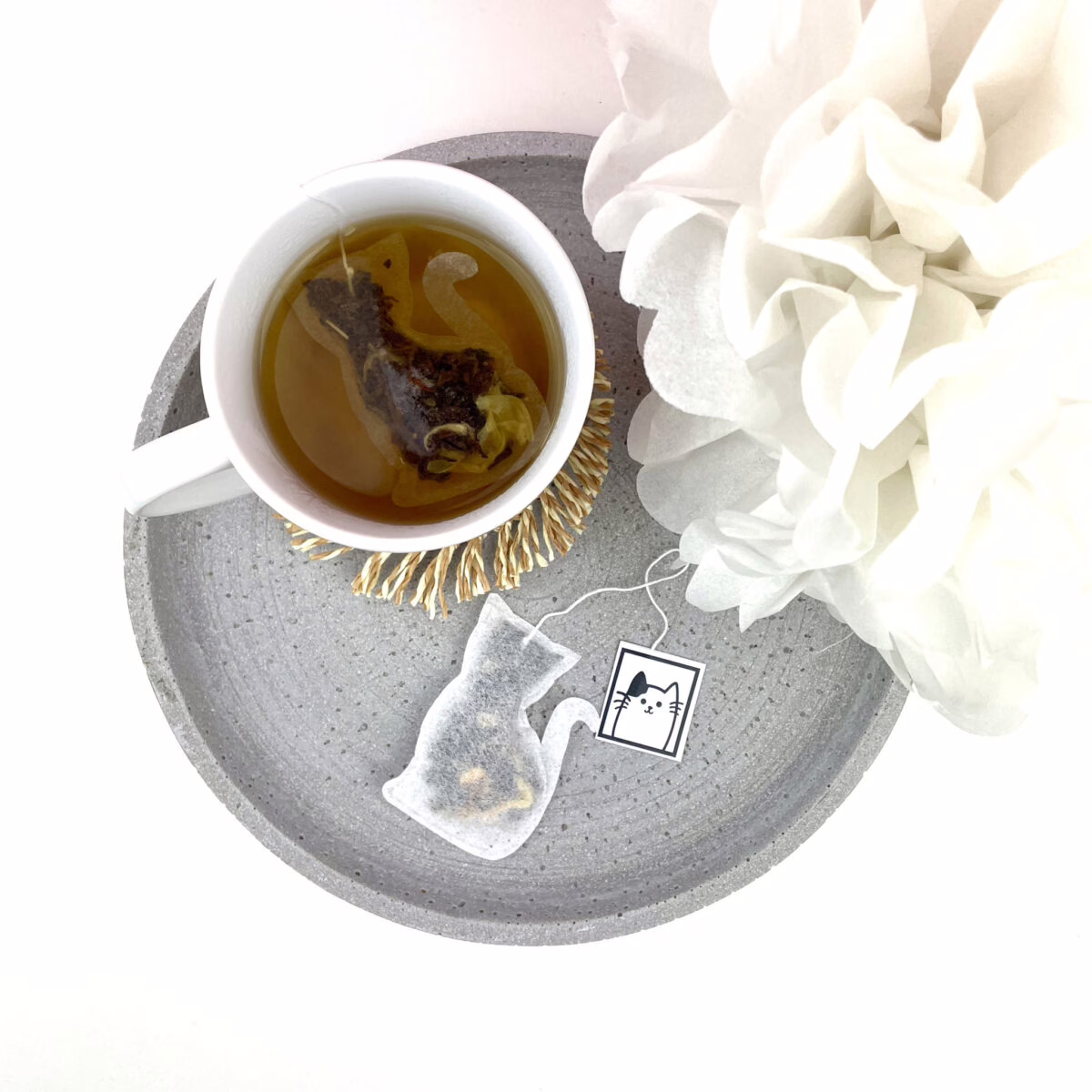 Herbata w kształcie Kota – ręcznie zdobiona porcelana Kika Handmade Herbata w kształcie Kota – ręcznie zdobiona porcelana Kika Handmade