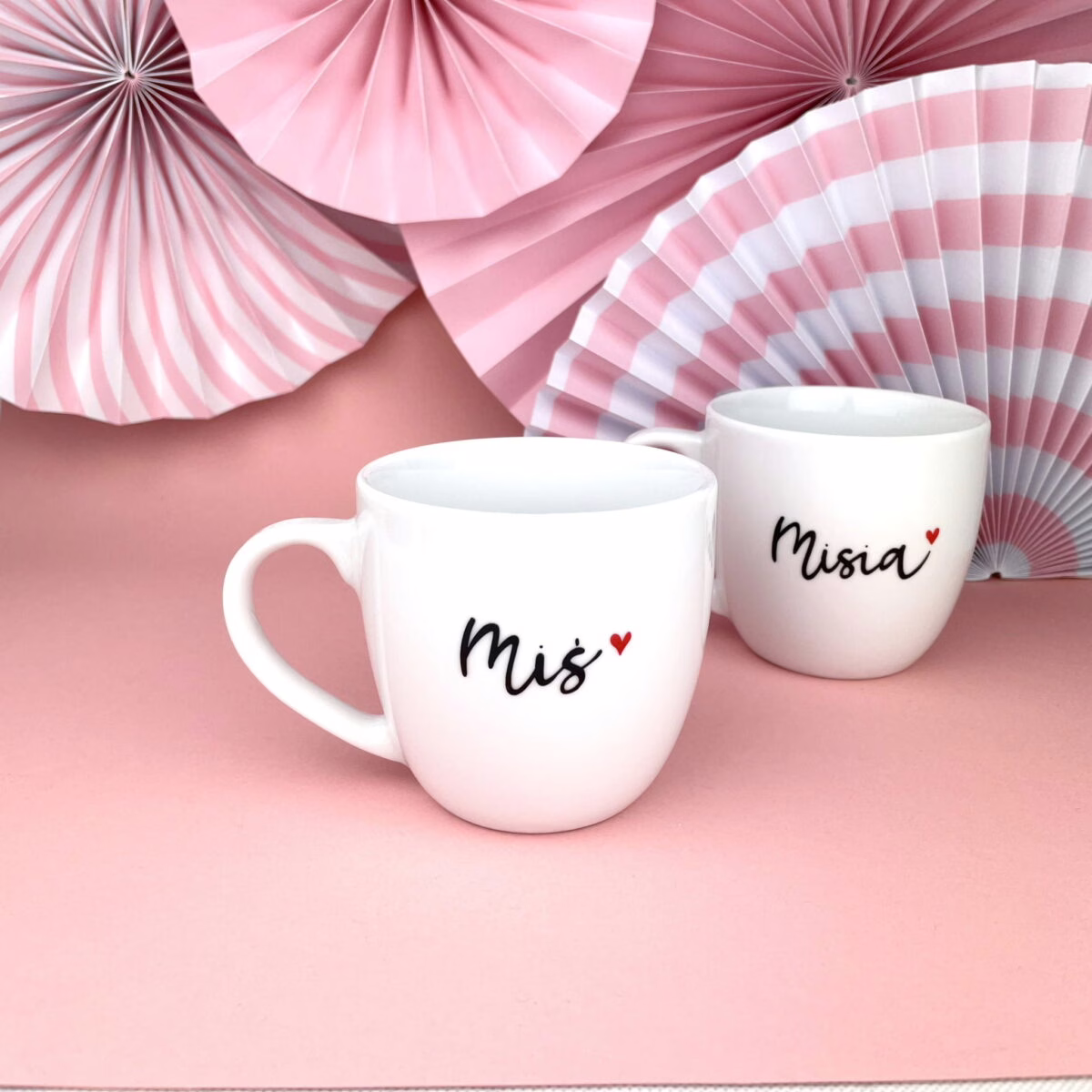 Kubek Miś 300ml – ręcznie zdobiona porcelana Kika Handmade