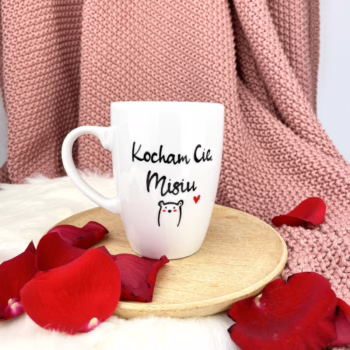 Kubek Kocham Cię misiu – ręcznie zdobiona porcelana Kika Handmade Kubek Kocham Cię misiu – ręcznie zdobiona porcelana Kika Handmade