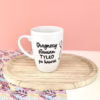 Kubek dla lekarza Diagnozy stawiam tylko po kawie – ręcznie zdobiona porcelana Kika Handmade