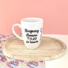 Kubek dla lekarza Diagnozy stawiam tylko po kawie – ręcznie zdobiona porcelana Kika Handmade