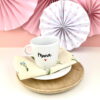 Filiżanka z imieniem 200 ml – ręcznie zdobiona porcelana Kika Handmade