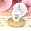 Kubek dla lekarza o złotym sercu – ręcznie zdobiona porcelana Kika Handmade