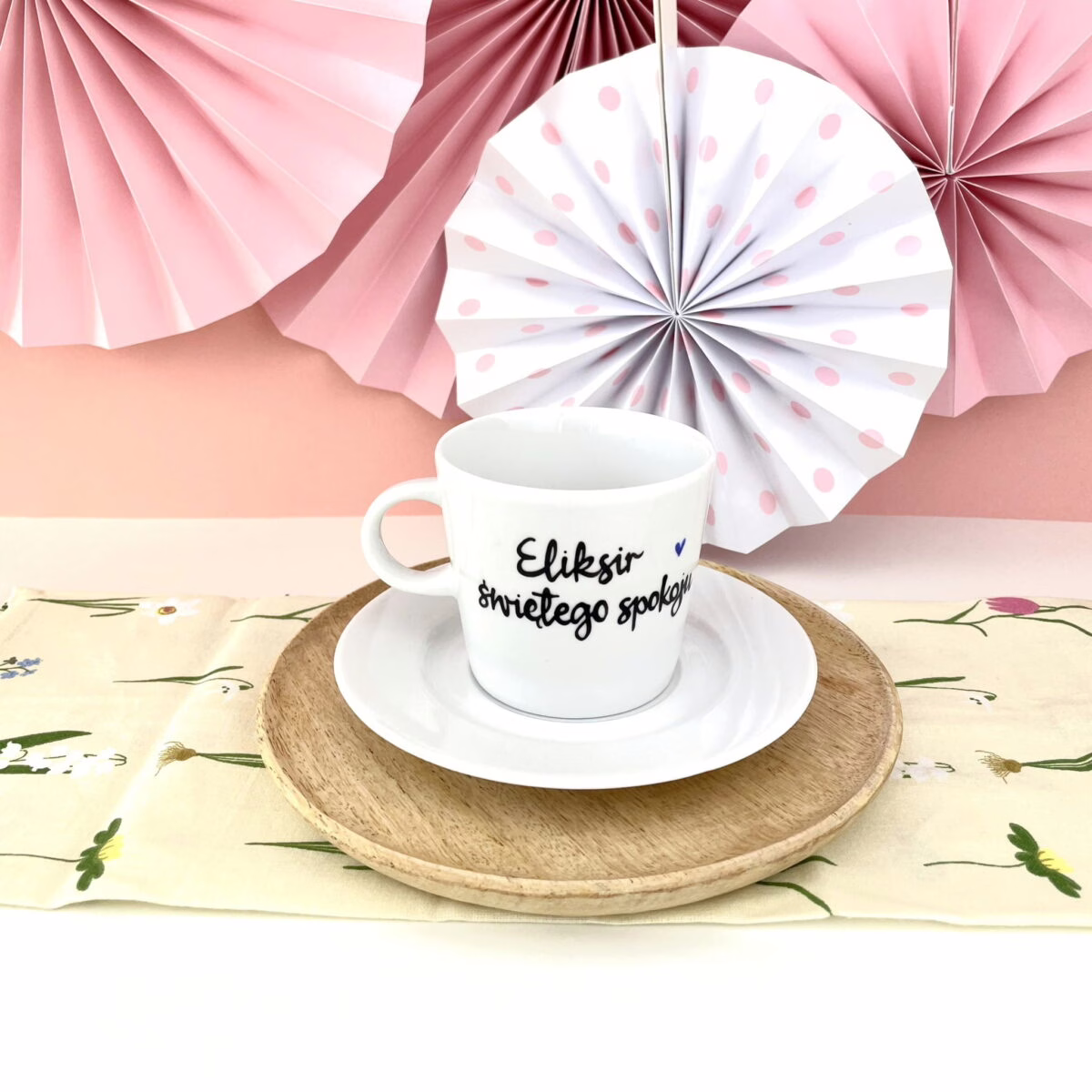Filiżanka Eliksir świętego spokoju – 200 ml – ręcznie zdobiona porcelana Kika Handmade Filiżanka Eliksir świętego spokoju – 200 ml – ręcznie zdobiona porcelana Kika Handmade