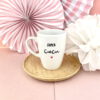 Kubek Super ciocia – ręcznie zdobiona porcelana Kika Handmade
