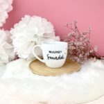 Zestaw kubków 300 ml – dla najlepszych świadków – ręcznie zdobiona porcelana Kika Handmade