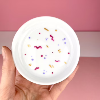 Spodek na torebkę herbaty, drobiazgi KSZTAŁTY – ręcznie zdobiona porcelana Kika Handmade
