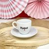 Filiżanka espresso Mamuś – ręcznie zdobiona porcelana Kika Handmade
