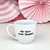 Kubek 300 ml – Not today – ręcznie zdobiona porcelana Kika Handmade