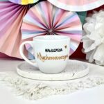 Kubek 300 ml – Najlepsza Wychowawczyni – ręcznie zdobiona porcelana Kika Handmade