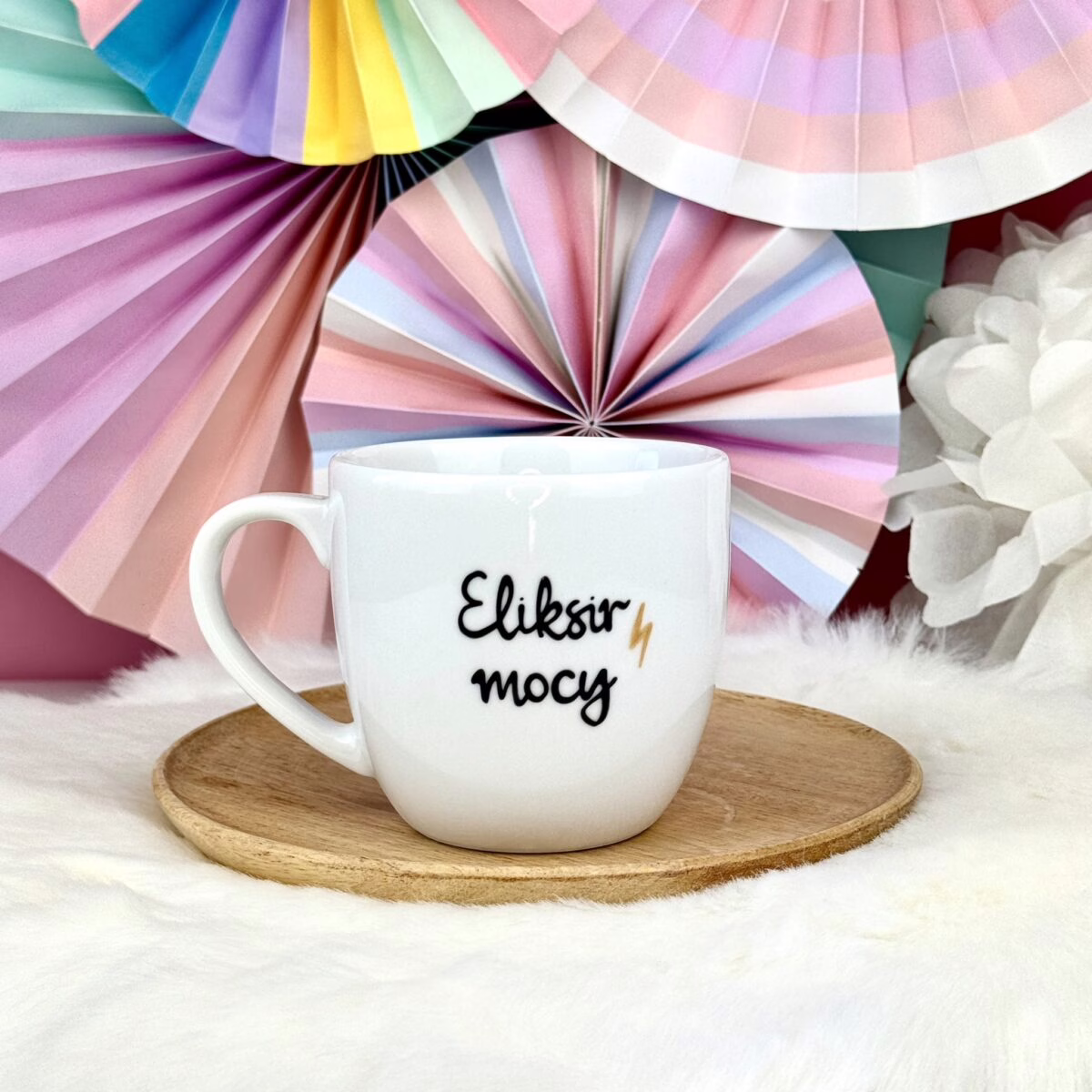 Kubek Eliksir mocy – 300 ml – ręcznie zdobiona porcelana Kika Handmade Kubek Eliksir mocy – 300 ml – ręcznie zdobiona porcelana Kika Handmade