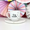 Kubek Łzy uczniów – 300 ml – ręcznie zdobiona porcelana Kika Handmade
