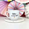 Kubek Dobrze, że cię mam 300 ml – ręcznie zdobiona porcelana Kika Handmade