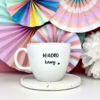 Kubek WIADRO kawy – 1L – ręcznie zdobiona porcelana Kika Handmade
